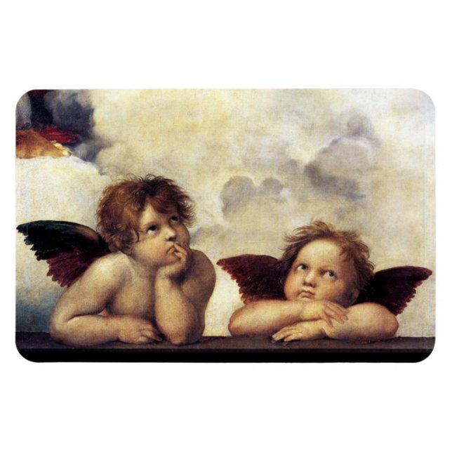 ANGEL / Winged Cherub Magnet (Horisontell)