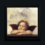 ANGEL / Winged Cherub Smyckeskrin<br><div class="desc">Elegant och klassiskt mönster.Färgning från Raffaello Sanzio , detaljer från ett italienskt mästerverk i Renaissance Sistine Madonna (c. 1512-1514).Färgning från Rafaello Sanzio , detaljer från ett italienskt mästerverk i Renaissance (1483-1520).digital utskrift för bättre utskrift av Bulgan Lumma INI.</div>