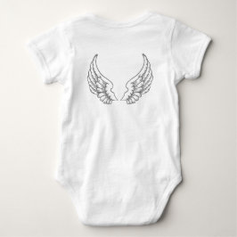 Angel Wings Baby Bodykosty Gray T-shirt