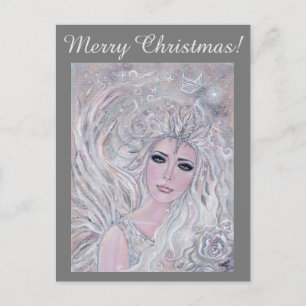 Angel Winter ro av Renee Lundvie Postcard Vykort