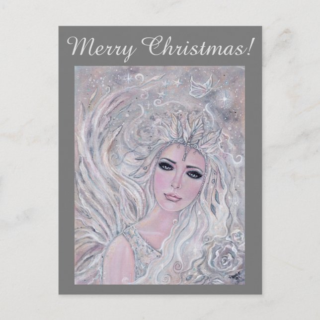 Angel Winter ro av Renee Lundvie Postcard Vykort (Framsida)