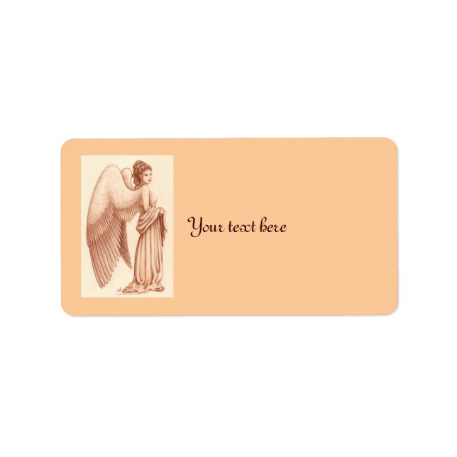 Angel Woman Adressetikett (Framsidan)