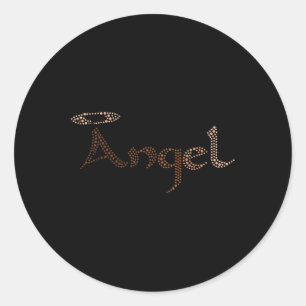 Angel Women Black History Month Färg African Runt Klistermärke
