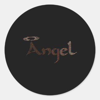 Angel Women Black History Month Färg African Runt Klistermärke