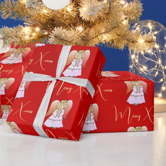 Angel Wrapping Papper Presentpapper (Helgdagar)