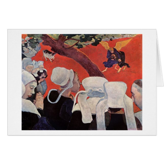 Angel Wrestling med Jacob, Paul Gauguin OBS Kort (Framsidan Horizontal)