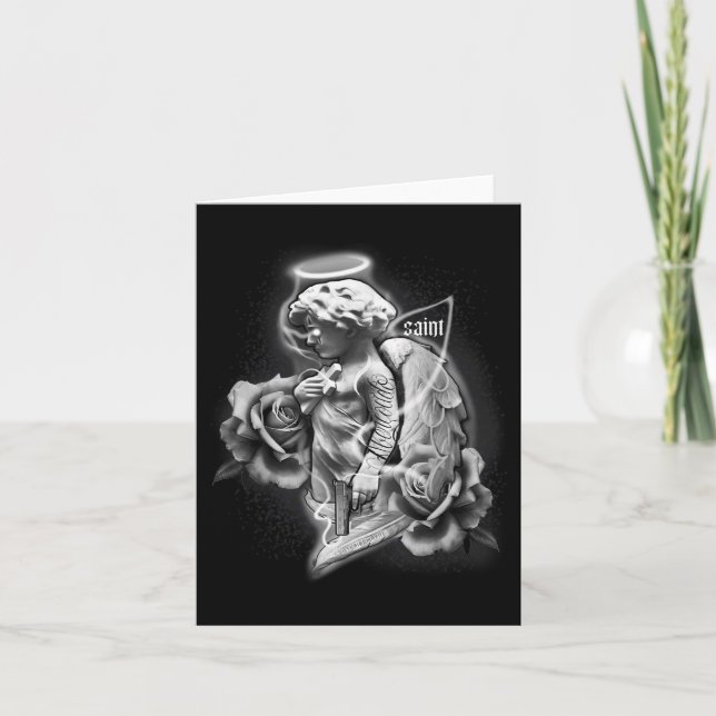 Angel X Saint X Ro Tattoo Kort (Framsida)