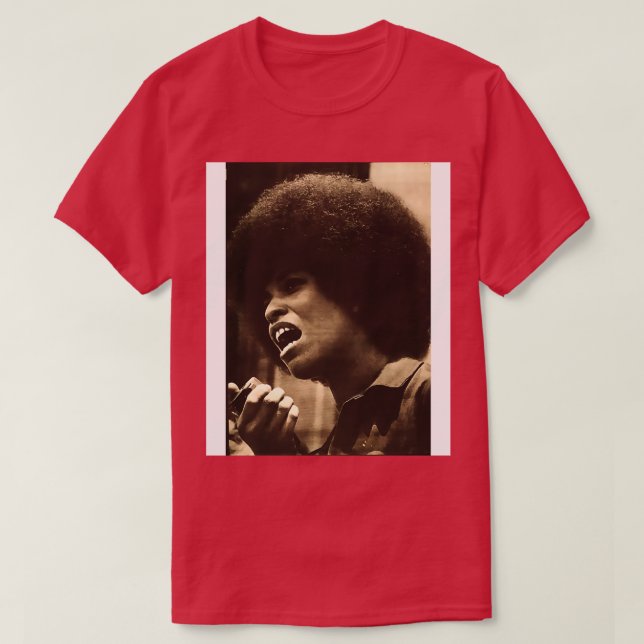 Angela Davis Activist T Shirt (Design framsida)