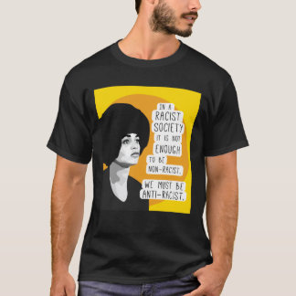 Angela Davis citat mot rasism T Shirt