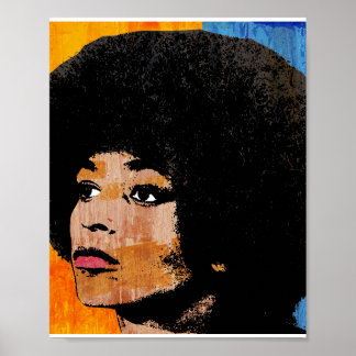 ANGELA DAVIS (FÄRG) POSTER