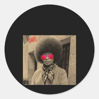 Angela Davis - Student Lärare Gift Quote Philosop Runt Klistermärke