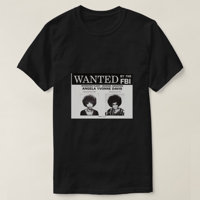 Angela Davis Wanted Tri-blend T Shirt (Design framsida)