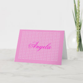 Angela Lavender Endless Kärlek Card Kort