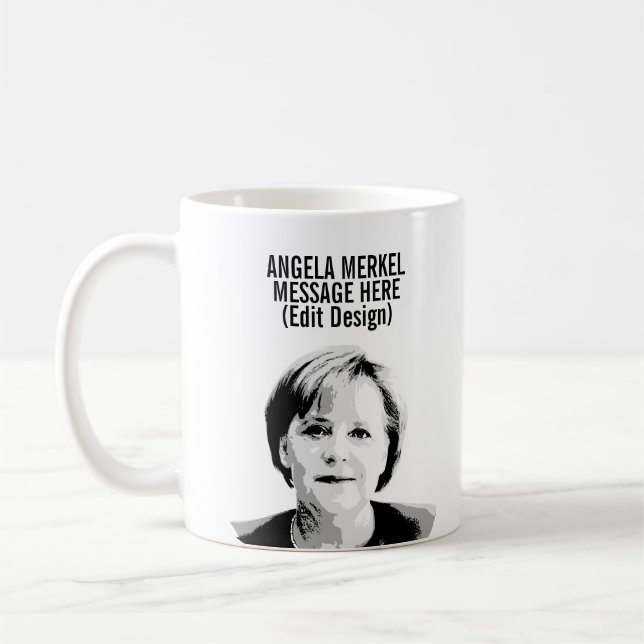 Angela Merkel Anpassningsbar Kaffemugg (Vänster)