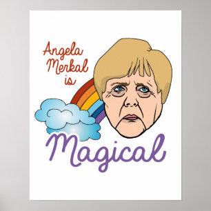 Angela Merkel är Magic - - Poster