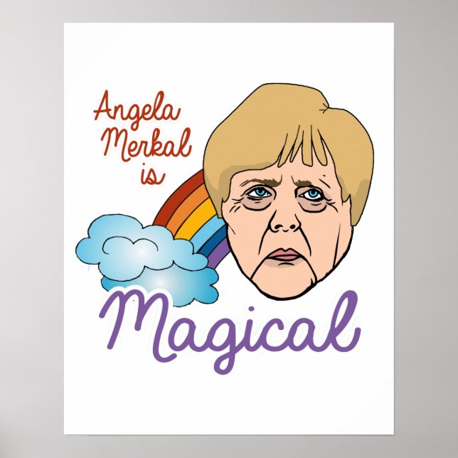 Angela Merkel är Magic - - Poster (Framsidan)
