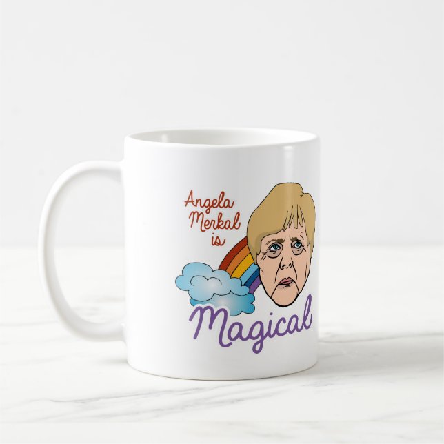 Angela Merkel är Magical - - Kaffemugg (Vänster)