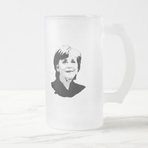 Angela Merkel Frostat Ölglas