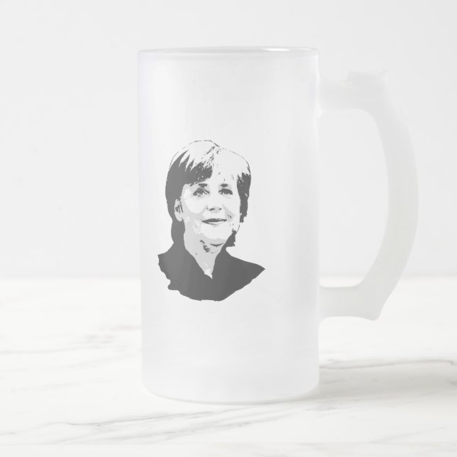Angela Merkel Frostat Ölglas (Höger)