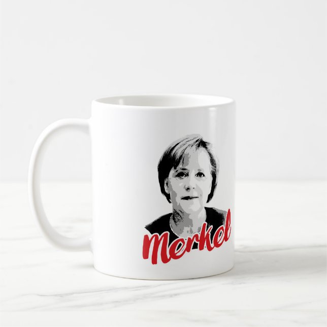 ANGELA MERKEL häfte - - Kaffemugg (Vänster)