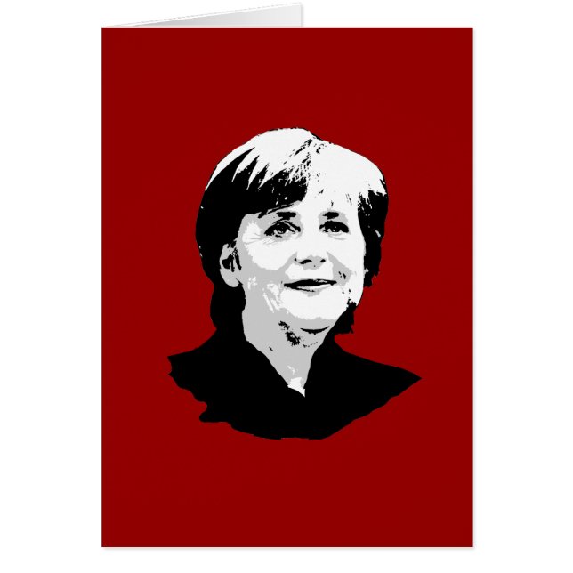 Angela Merkel Hälsningskort (Framsidan)