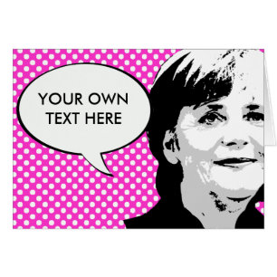 Angela Merkel Hälsningskort