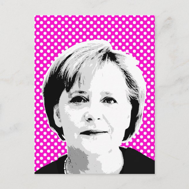 Angela Merkel - Internationell Leader -.png Vykort (Framsida)