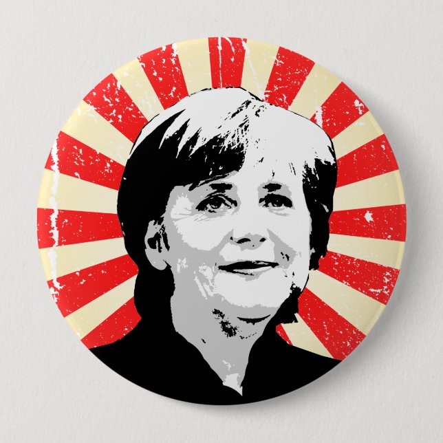 Angela Merkel Knapp (Framsida)