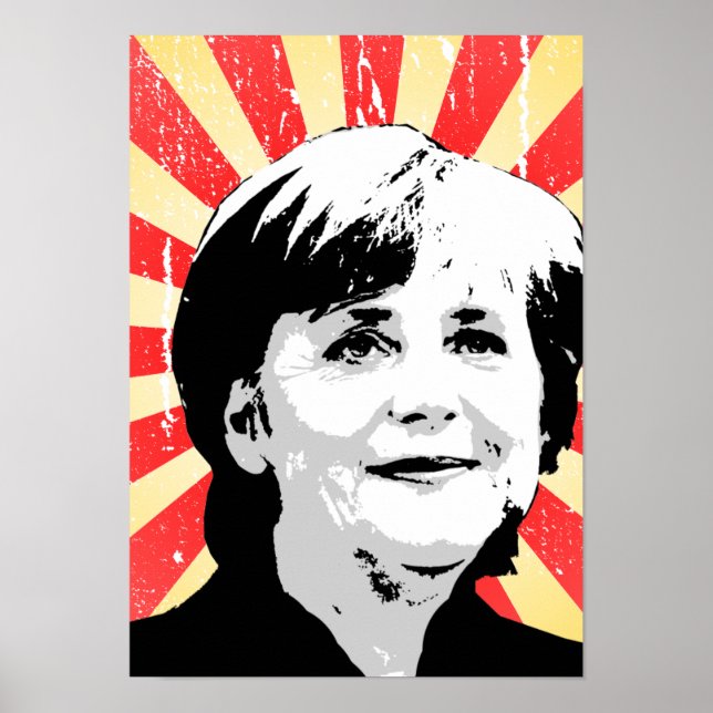 Angela Merkel Poster (Framsidan)
