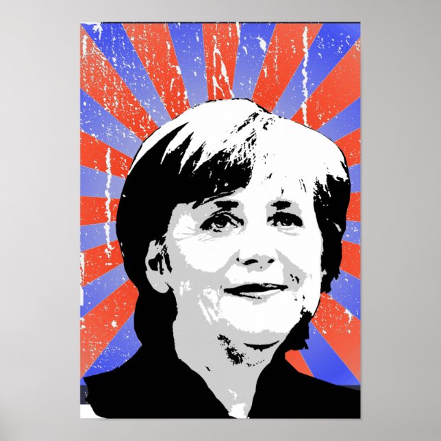 Angela Merkel Poster (Framsidan)
