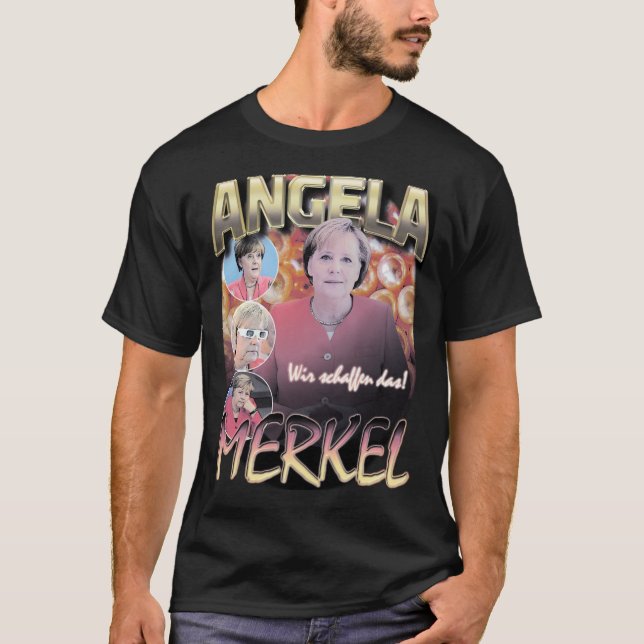 Angela Merkel Rap Bootleg Tee Classic T-Shirt (Framsida)