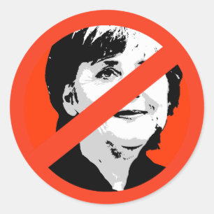 Angela Merkel Runt Klistermärke