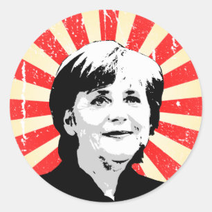 Angela Merkel Runt Klistermärke
