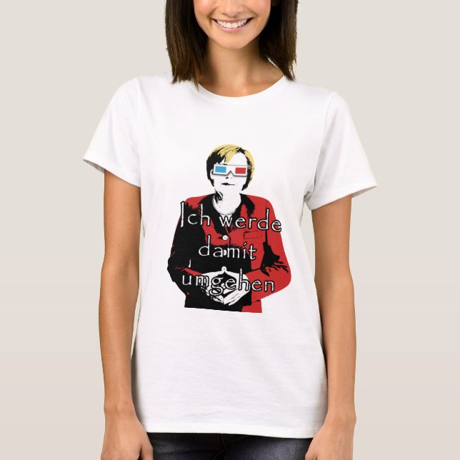 Angela Merkel T Shirt (Framsida)