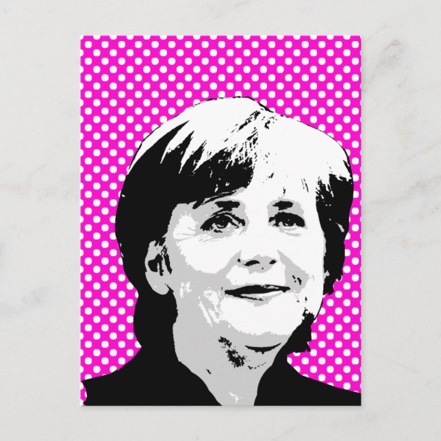Angela Merkel Vykort (Framsida)