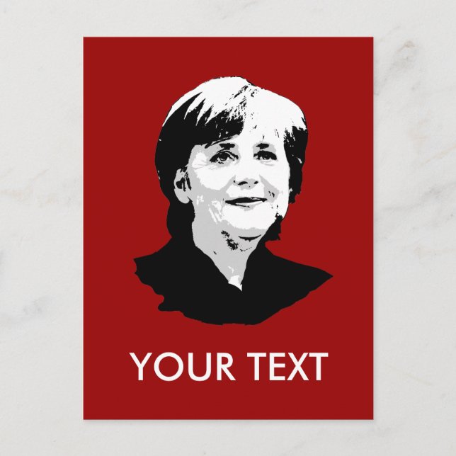 Angela Merkel Vykort (Framsida)