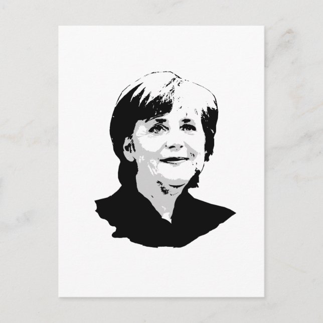 Angela Merkel Vykort (Framsida)