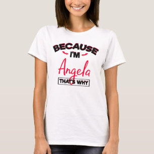Angela namngav Gåva för kvinnor T Shirt