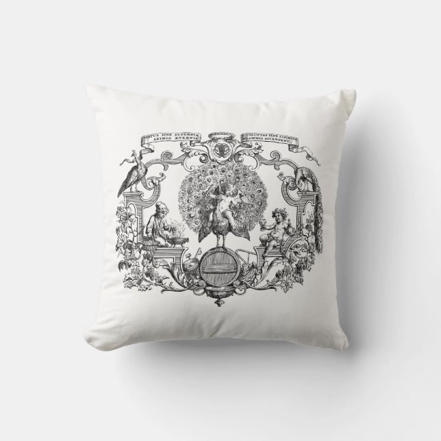 Angela Pillow Svart & Vitt Kudde (Framsida)
