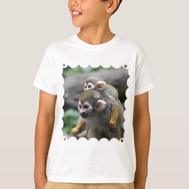 Angelägenhet för ekorreapafamilj t-shirt (Framsida)