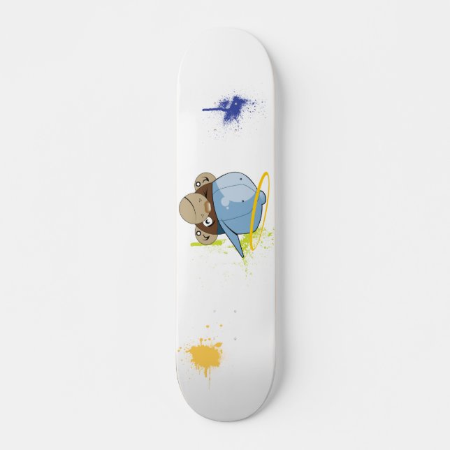 Ängelapa Mini Skateboard Bräda 18,7 Cm (Framsida)