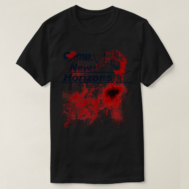 Angelas Camp New Horizons Sleepaway Camp T Shirt (Design framsida)