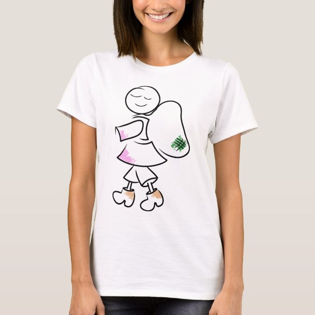 Angelas fotvandrare tee (Framsida)