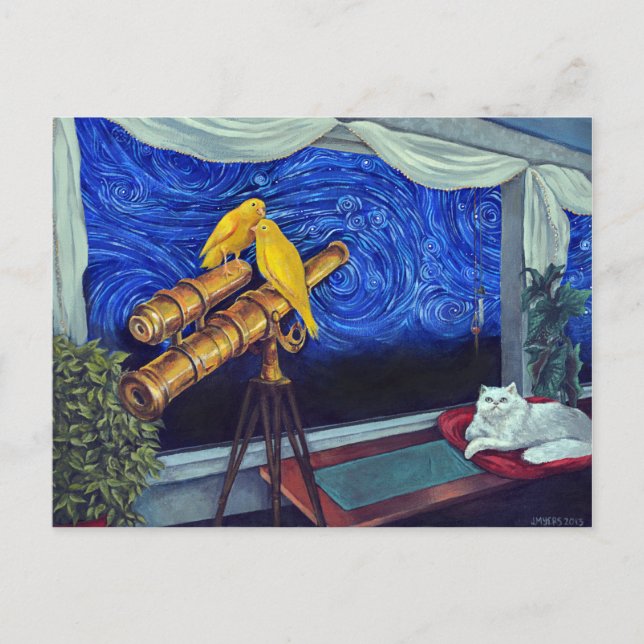 "AngelBelle och Kanarieöarna" Färgningens vykort (Framsida)