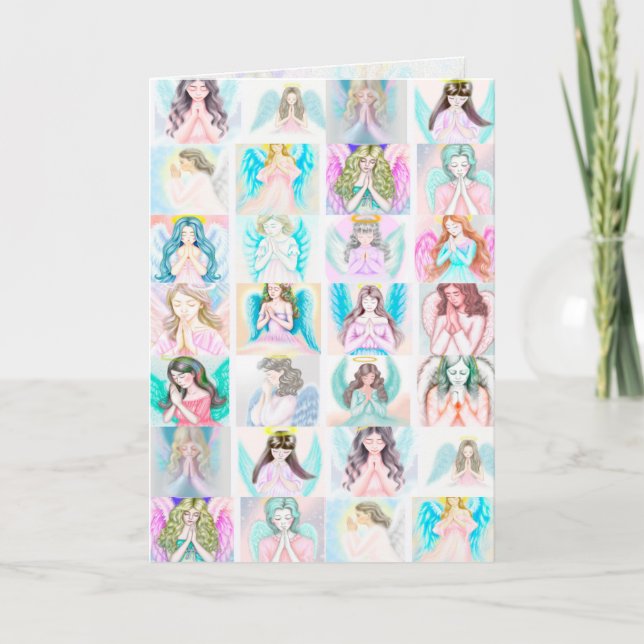 Ängelböner Hälsnings-/ vykort (Framsida)