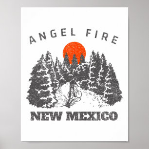 Ängelbrand New Mexico Mountainbike Cykling Vandrin Poster