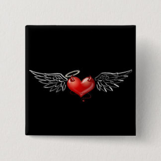 Ängeldjävulenbakgrund Knapp