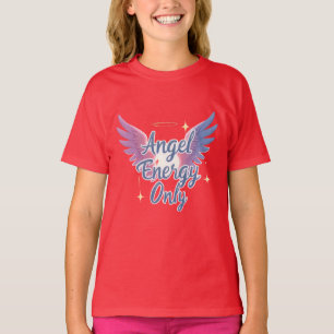 Ängelenergi endast – Kawaii Estetisk T-shirt
