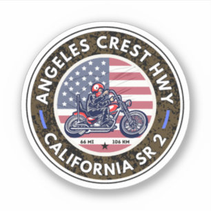 Angeles Crest Highway California State Route 2 Klistermärken