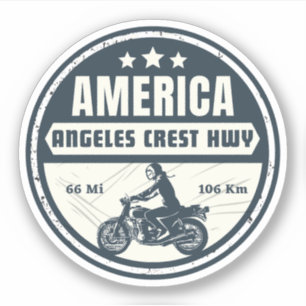 Angeles Crest Highway California State Route 2 Klistermärken
